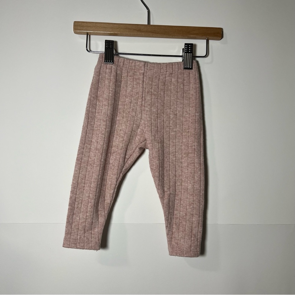 oh baby! Leggings Pale Pink Ribbed Baby Leggings